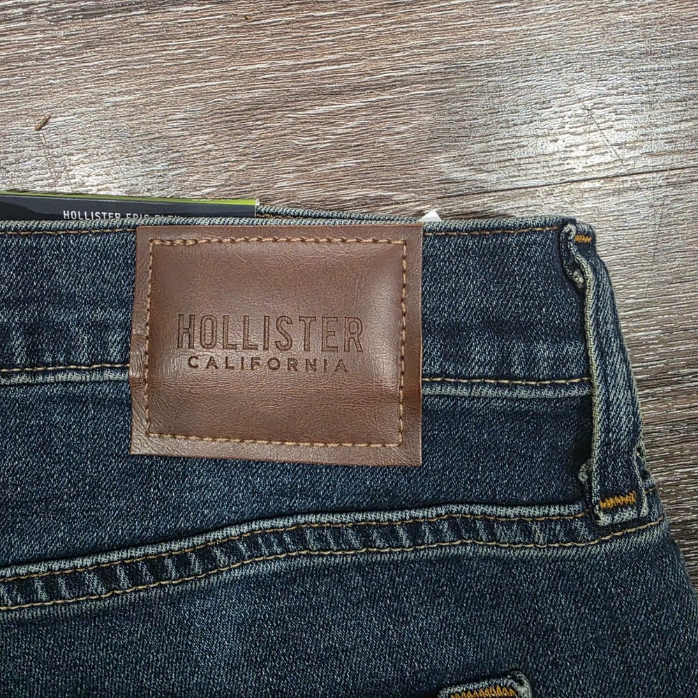 Hollister EpicFlex BootcutJeans Mens 32x30 Dark Wash Blue Denim 331-380-1400-278 - Picture 7 of 9